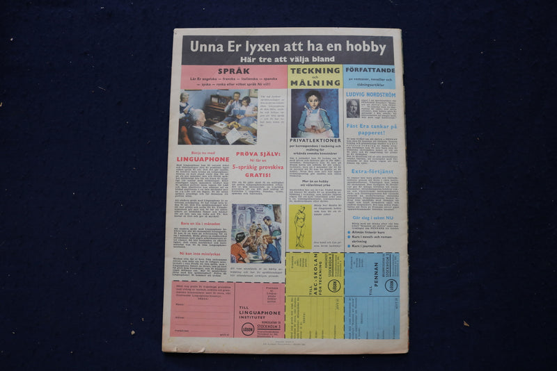 1962 SEP 14 HEMMETS VECKOTIDNING MAGAZINE - CLAUDIA CARDINALE COVER - E 23661