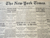 1925 AUGUST 3 NEW YORK TIMES - REPUBLICANS HPOE TO CRUSH TAMMANY - NT 5426