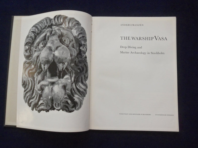 1960 THE WARSHIP VASA DEEP DIVING HARDCOVER BOOK BY ANDERS FRANZEN - KD 8817