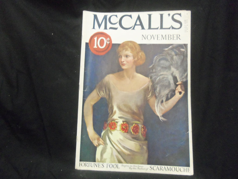 1922 NOVEMBER MCCALL'S MAGAZINE - GREAT PHOTOS AND ADS - ST 1140