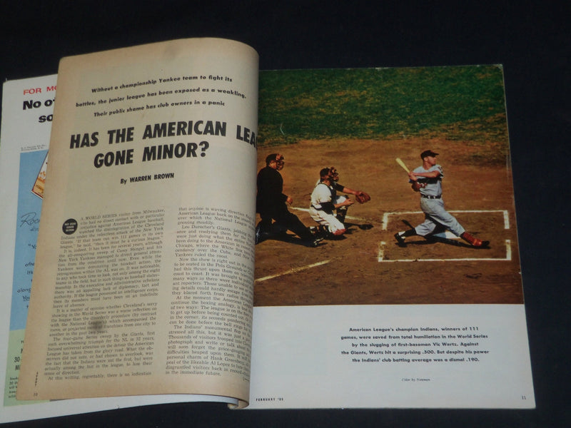 1955 FEBRUARY SPORT MAGAZINE - ALVIN DARK COVER - SP 8486