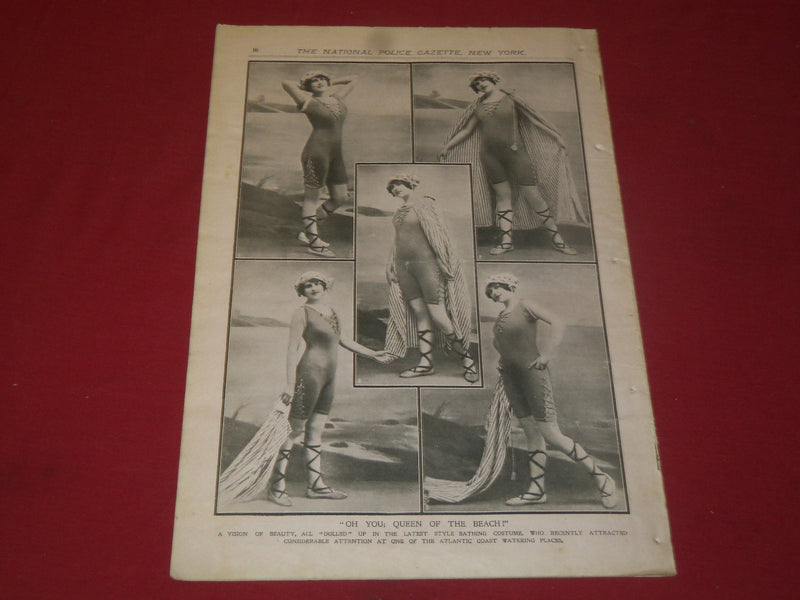 1917 AUGUST 11 THE NATIONAL POLICE GAZETTE MAGAZINE - BENNY LEONARD - B 5938