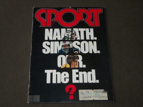 1977 MARCH SPORT MAGAZINE - NAMATH, SIMPSON, ORR THE END? - CW 406