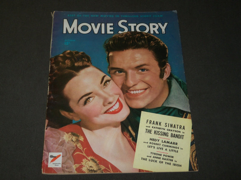 1948 OCTOBER MOVIE STORY MAGAZINE - FRANK SINATRA & KATHRYN GRAYSON - M 283