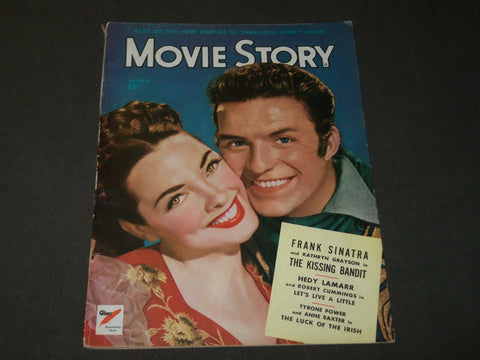 1948 OCTOBER MOVIE STORY MAGAZINE - FRANK SINATRA & KATHRYN GRAYSON - M 283