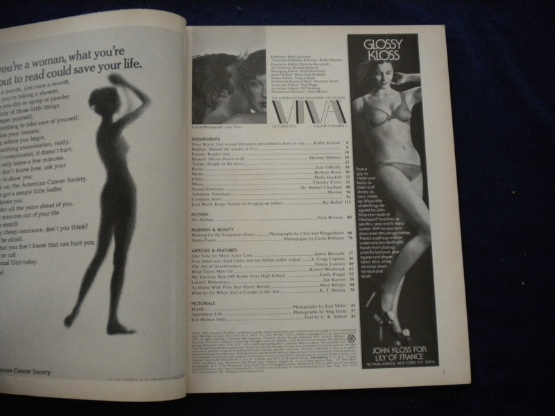 1975 OCTOBER VIVA MAGAZINE - GAIL GETTY TELLS ABOUT WHEN SON KEPNAPPED - B 638T