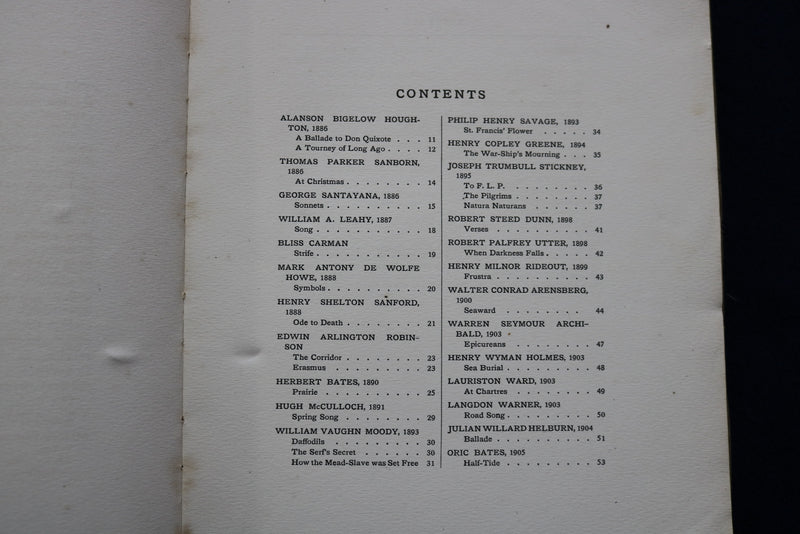 1910 SELECTED POEMS FROM THE HARVARD MONTHLY 1885-1910 SOFTCOVER BOOK - K 496