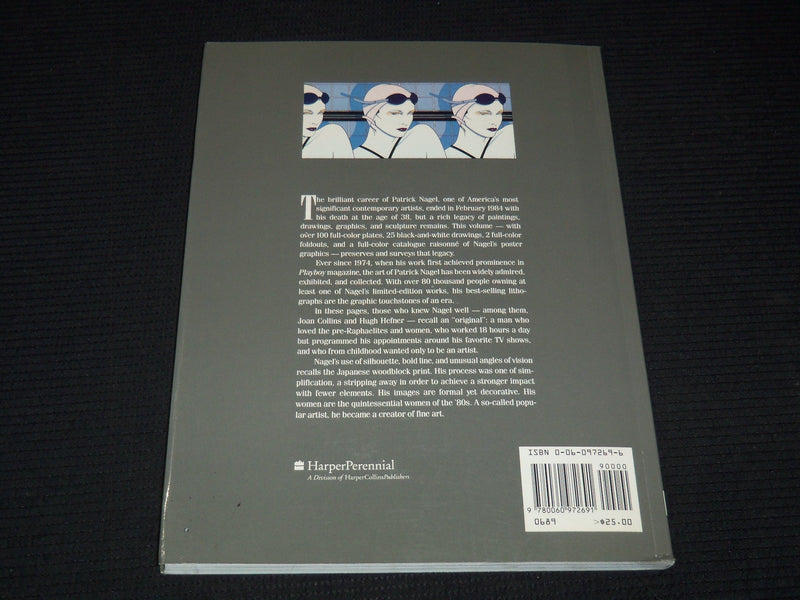 1989 THE ART OF PATRICK NAGEL HARDCOVER BOOK - ELENA G. MILLIE - PRINTS- I 1843T