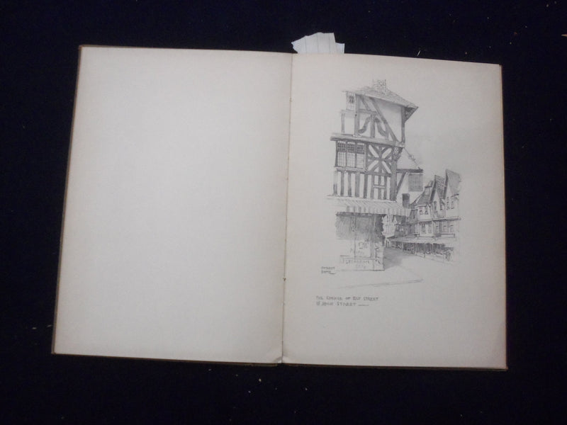 1900'S STRATFORD ON AVON SKETCH BOOK HARDCOVER BOOK BY GORDON HOME - KD 8359