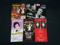 AUTOGRAPHED BRITISH THEATRE PROMOTIONAL PIECES LOT OF 6 - J 6860
