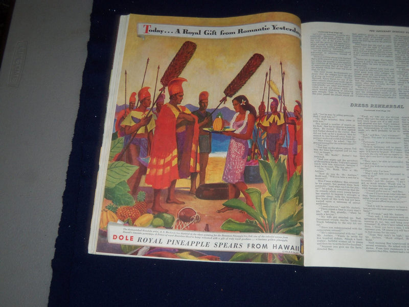 1936 OCTOBER 31 THE SATURDAY EVENING POST MAGAZINE - ILLUSTRATED COVER - SP 5508