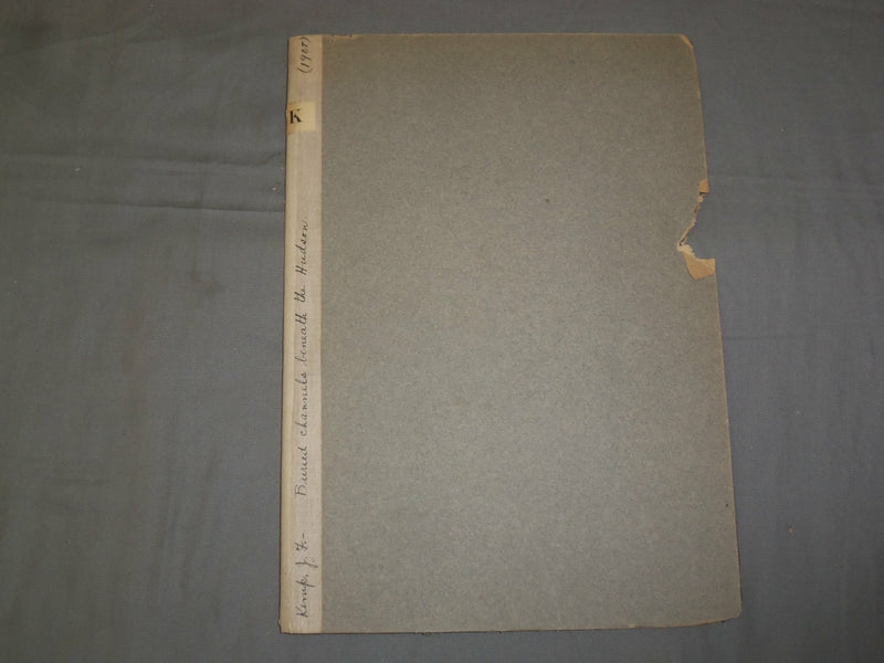 1908 BURIED CHANNELS BENEATH THE HUDSON AND ITS TRIBUTARIES - J 4907