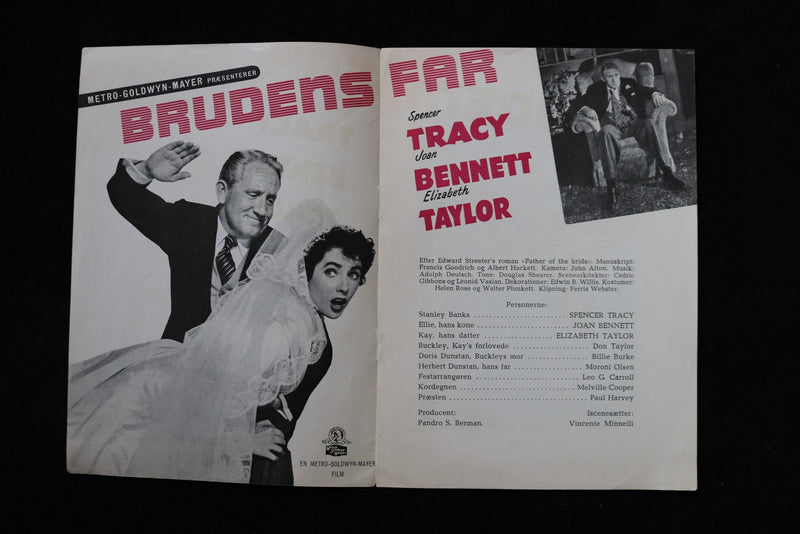 1950 FATHER OF THE BRIDE - DANISH MAGAZINE - ELIZABETH TAYLOR COVER - E 26430