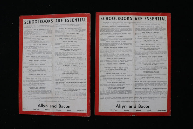 1944-1946 PROGRESSIVE EDUCATION MAGAZINE - LOT OF 11 - O 3800