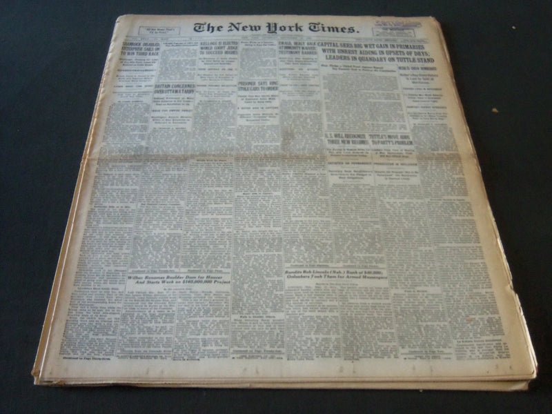 1930 SEPT 18 NEW YORK TIMES - WILBER RENAMES BOULDER DAM FOR HOOVER - NT 6323