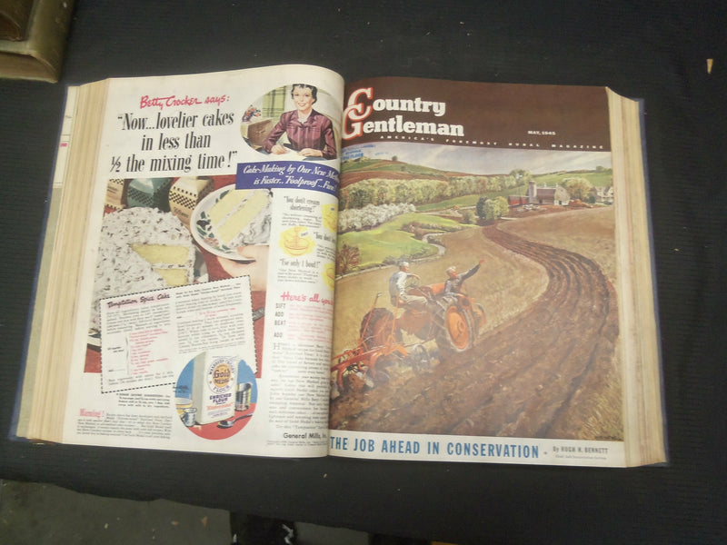 1945 JANUARY-DECEMBER COUNTRY GENTLEMAN BOUND MAGAZINE VOLUME - R 729O