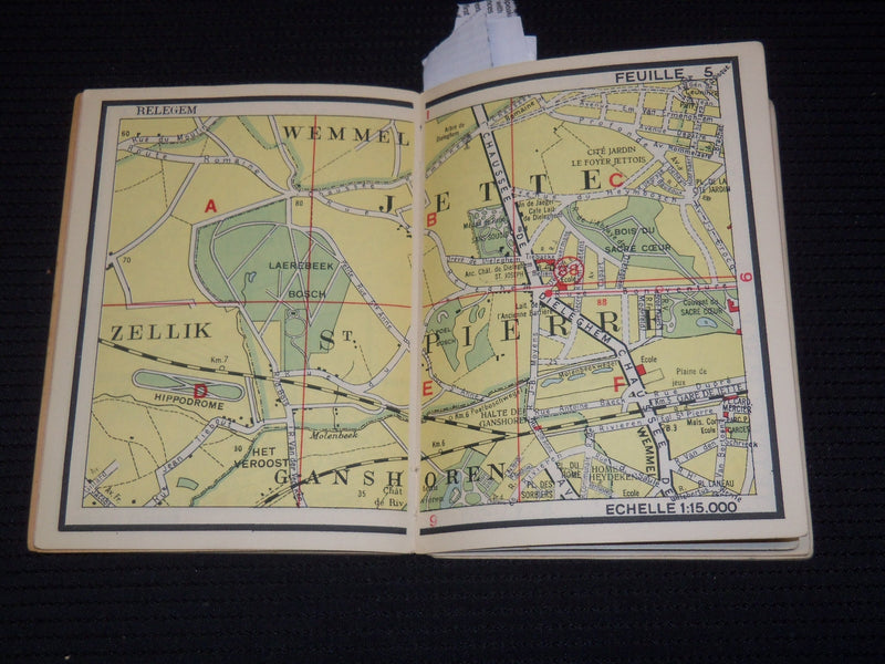 1930'S NOUVEAU BRUXELLES EN POCHE GUIDE BOOK - FRENCH - J 9523