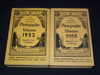 1952-1955 BRITISH JOURNAL PHOTOGRAPHIC ALMANAC LOT OF 2 - NICE ADS - KD 4669E