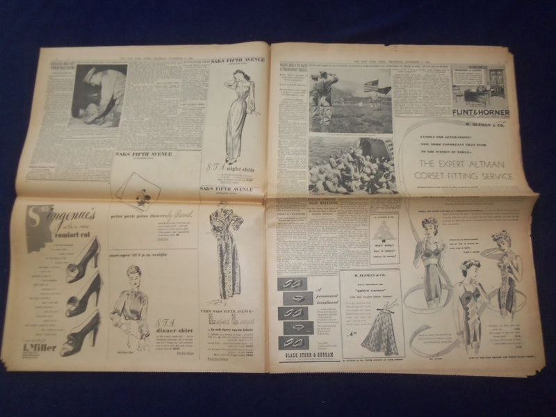 1942 NOV 5 NEW YORK TIMES - ROMMEL IN FULL RETREAT, TANKS, GUNS SMASHED- NP 6511