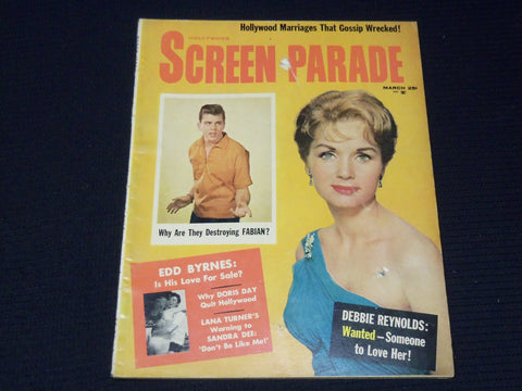 1960 MARCH HOLLYWOOD SCREEN PARADE MAGAZINE - DEBBIE REYNOLDS COVER - E 13452
