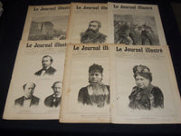 1887 LE JOURNAL ILLUSTRE MAGAZINES LOT OF 28 - GREAT ILLUSTRATIONS - NP 1812N