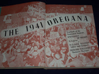 1941 OREGANA UNIVERSITY OF EUGENE OREGON YEARBOOK - GREAT PHOTOS - YB 876