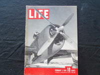 1942 FEBRUARY 2 LIFE MAGAZINE - THUNDERBOLT FIGHTER - L 272