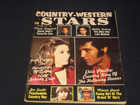 1970 SEPTEMBER COUNTRY WESTERN STARS MAGAZINE - ELVIS FRONT COVER - E 3866
