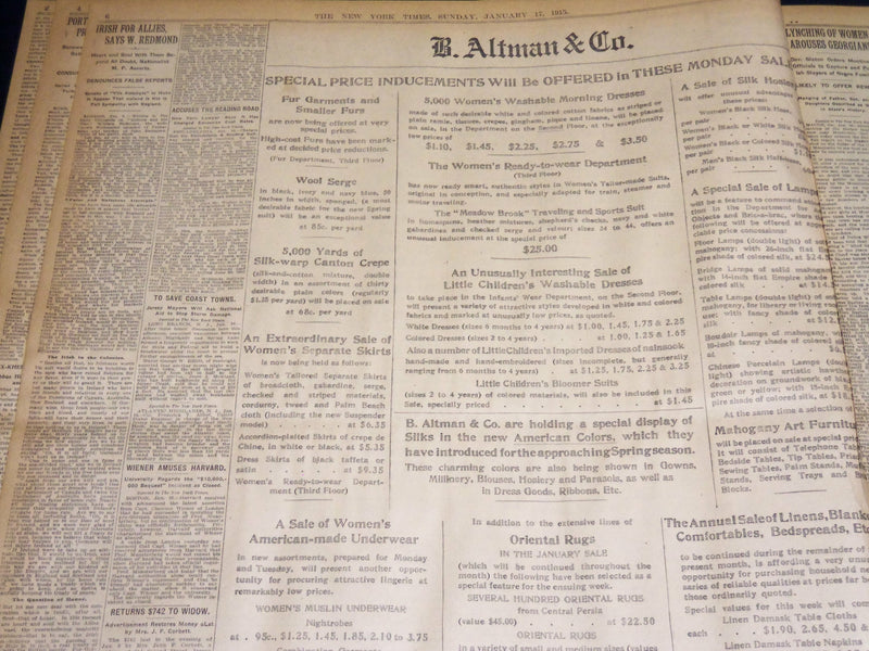 1915 JANUARY 17 NEW YORK TIMES - EARTHQUAKE DEATH LIST SWELLS - NT 7825