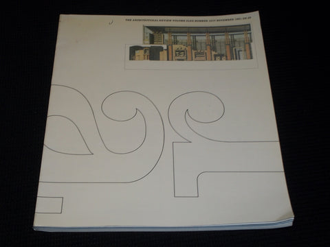 1981 NOVEMBER ARCHITECTURAL REVIEW MAGAZINE - COMPETITION RESULTS COVER - E 4070