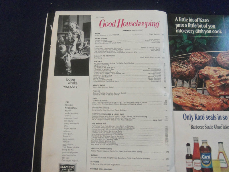 1966 JULY GOOD HOUSEKEEPING MAGAZINE - LUCILLE BALL ARTICLE & PHOTOS - F 514Q