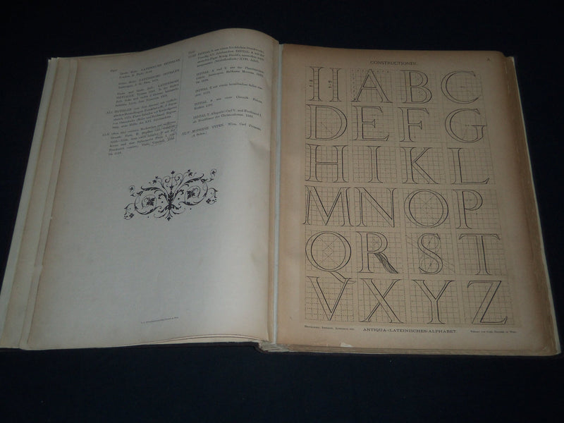 1883 INITIALEN ALPHABET UND RANDLEISTEN VOLUME BY CARL HRACHOWINA - Z 50