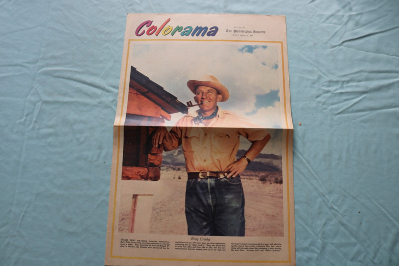 1950'S PHILADELPHIA INQUIRER COLORAMA SECTIONS - MOVIE STARS -LOT OF 18- NP 9232