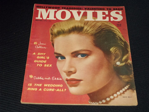 1956 APRIL MOVIES MAGAZINE - GRACE KELLY FRONT COVER - E 14213