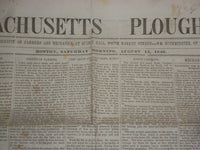 1846 AUGUST 15 MASSACHUSETTS PLOUGHMAN - SAW MILLS - OREGON TREATY - NP 5128