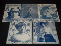 1906 PARIS QUI CHANTE REVUE ILLUSTREE MAGAZINE LOT OF 29 ISSUES - O 3442A
