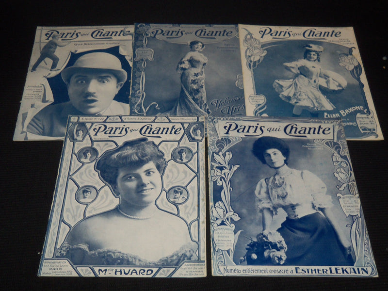1906 PARIS QUI CHANTE REVUE ILLUSTREE MAGAZINE LOT OF 29 ISSUES - O 3442A