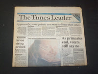 1992 JUNE 2 WILKES-BARRE TIMES LEADER - AS PRIMARIES END, VOTER SAY NO - NP 7532