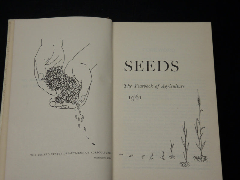 1961 SEEDS THE YEARBOOK OF AGRICULTURE BOOK - U. S. DEPT AGRICULTURE - KD 2756Q