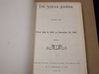 1901 THE SCHOOL JOURNAL MAGAZINE BOUND VOLUME NO. 62 & 63 LOT OF 2 - KD 3219