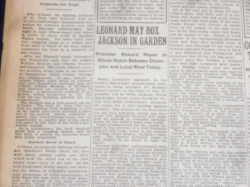 1920 NOVEMBER 10 NEW YORK TIMES - BASEBALL CONFLICT SHIFTS TO MINORS - NT 8450