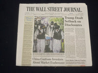 2020 JULY 10 WALL STREET JOURNAL NEWSPAPER - TRUMP DEALT SETBACK ON DISCLOSURES