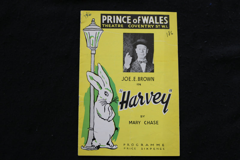 1949 JOE E. BROWN IN HARVEY - PRINCE OF WALES THEATRE - PROGRAM - K 1841