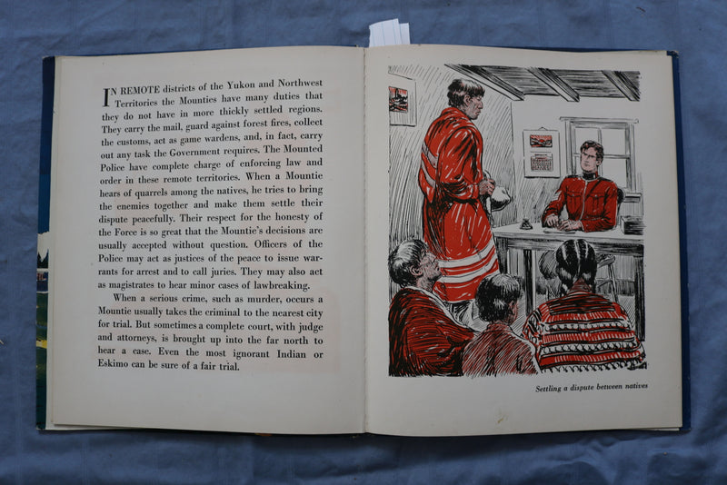 1941 THE NORTHWEST MOUNTED POLICE HARDCOVER BOOK BY SANFORD TOUSEY - K 666
