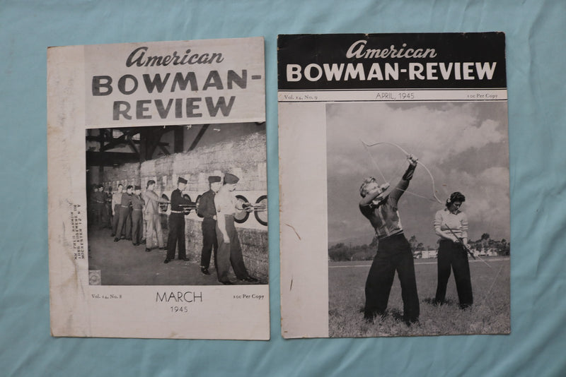 1945 AMERICAN BOWMAN-REVIEW MAGAZINE - LOT OF 11 - O 3751