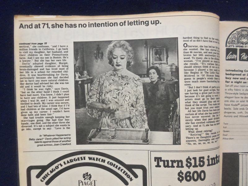 1979 DEC 2 CHICAGO TRIBUNE MAGAZINE SECTION -JERRY SLOAN - BETTE DAVIS - NP 6427