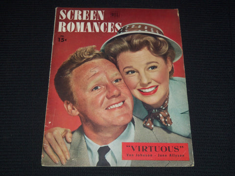 1948 FEBRUARY SCREEN ROMANCES MAGAZINE - VAN JOHNSON & JUNE ALLYSON - E 12496