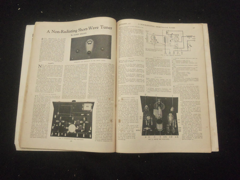 1928 SEPTEMBER RADIO BROADCAST MAGAZINE - NICE COVER, ARTICLES & PHOTOS - B 434Q
