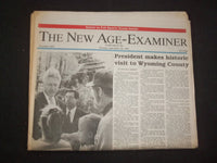 1995 SEP 26 THE NEW AGE-EXAMINER NEWSPAPER - CLINTON IN WYOMING COUNTY - NP 8268