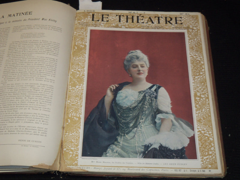 1902 JANUARY-JUNE LE THEATRE MAGAZINE BOUND VOLUME - 12 ISSUES - KD 2657C